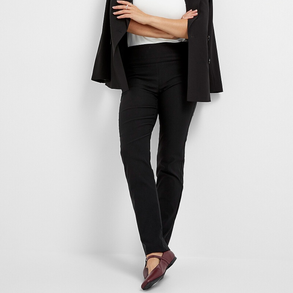 Up! Black body-shaping high waist stretch pant made in Canada NWT